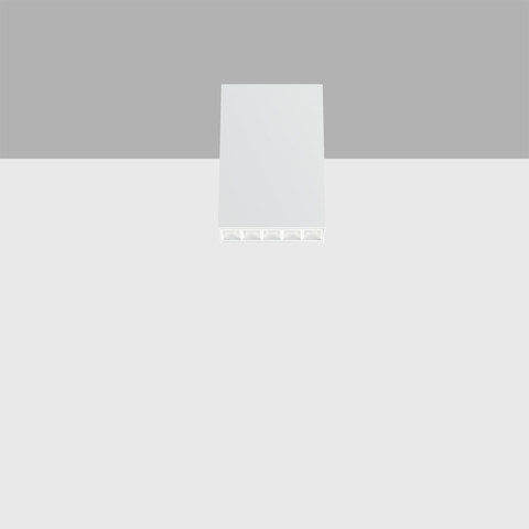 iGuzzini EJ65 — Ceiling-mounted luminaire with 5 optical elements for LED lamps - fixed optics with metallised thermoplastic high definition Opti-Beam reflectors — manufacturer representative image