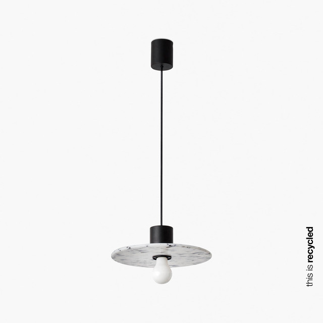 Faro Barcelona CONFETTI 300 pendant lamp recycled marmoreal ø30cm — 68600-50