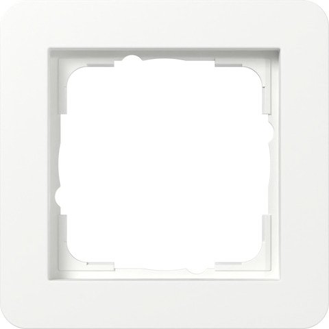 Gira E1 cover frame pure white matt pure white matt — 0211151