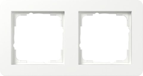 Gira E1 cover frame pure white matt pure white matt — 0212151