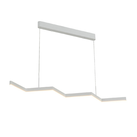 ACA Lighting ZIGZAG- PENDANT LIGHT SAND WHITE ALUMINUM+ SILICONE LED 30W CCT 2800K-3200K-4000K 1200LM IP20 — manufacturer representative image