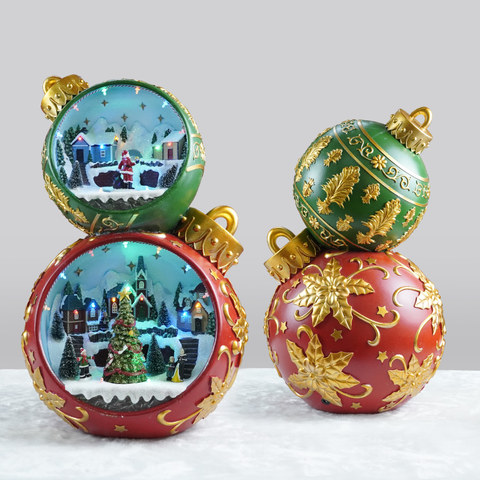ACA Lighting LED XMAS BALLS WITH TURNING TREE RGB 3AA BATTERY OP(NOT INCLUDED) 4,5V 3,6W USB INCLUDED 235*265*475MM — manufacturer representative image