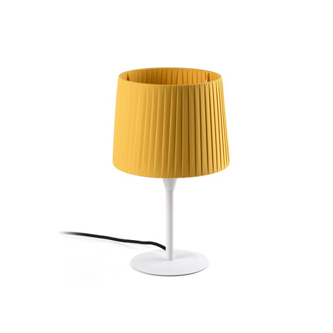 Faro Barcelona SAMBA S White/ribbon yellow mini table lamp — manufacturer representative image