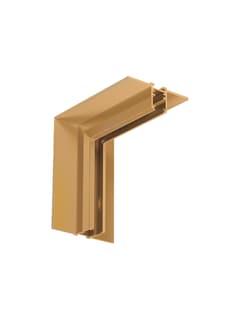 Zambelis 25227 TRIMLESS VERTICAL CORNER FOR MAGNETIC TRACK 6MM ANTIQUE BRASS