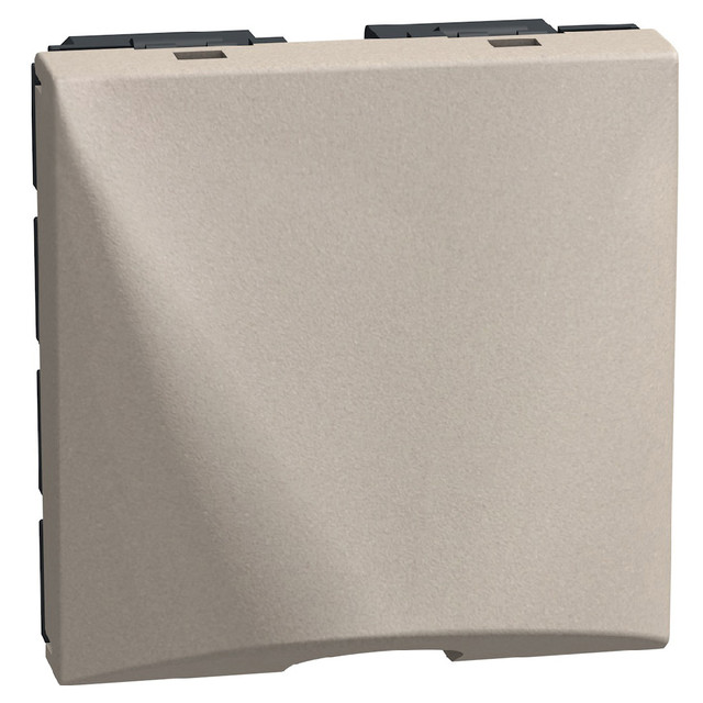 BTicino Simple output diameter 9.5 mm - 2 modules - stone — YG4953M2