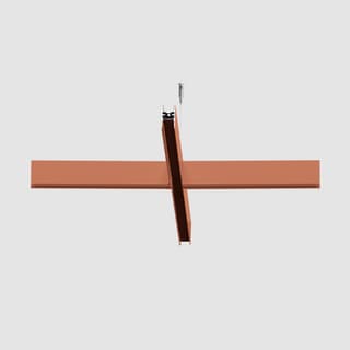 Artemide A.24 - Suspension Sharping Emission - X Joint - 24° - 2700K - Brushed Copper — AQ00218