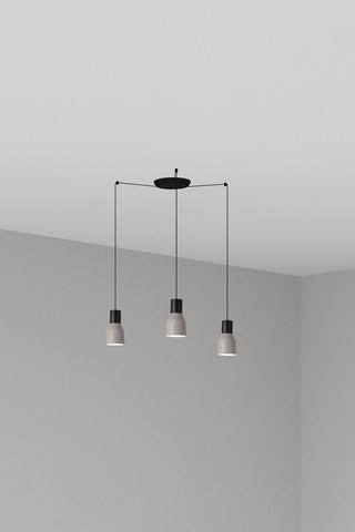 Faro Barcelona KOMBO 120 3L Grey pendant lamp — manufacturer representative image