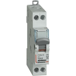 BTicino Disconnector with signalling lamp - In= 16A - 2P - 1 module — F72NL16