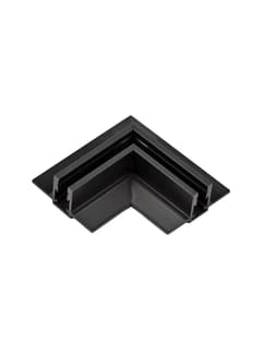 Zambelis 2517 HORIZONTAL CORNER FOR TRIMLESS MAGNETIC TRACKS 5MM ,BLACK MATT