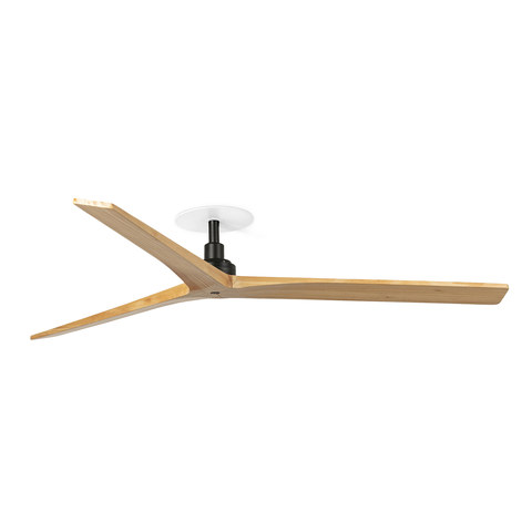 Faro Barcelona KLIM RECESSED L Ceiling fan black/pine — manufacturer representative image