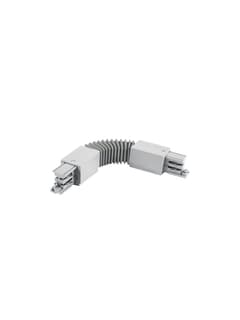 Zambelis 19431 FLEXIBLE CORNER FOR 3-PHASE TRACK WHITE 100-240V