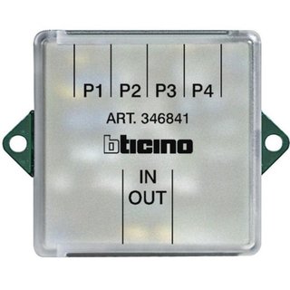 BTicino 2-wires floor shunt with 4 outputs — 346841