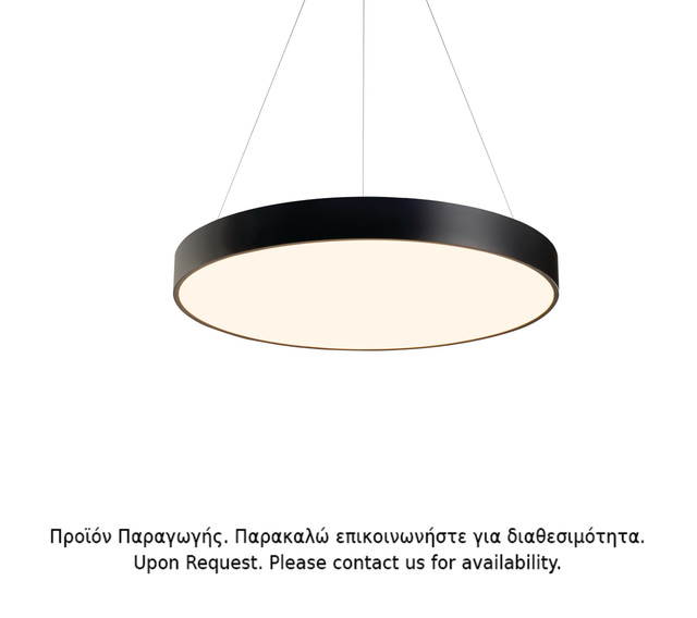 ACA Lighting PENDANT LUMINAIRE LED 100W 9500LM CCT BLACK METAL D100XH120CM OPTIMUS — HM29LEDP100BKCCT