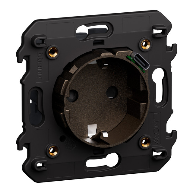 BTicino German standard electric socket with integrated USB charger. — KB4141USB