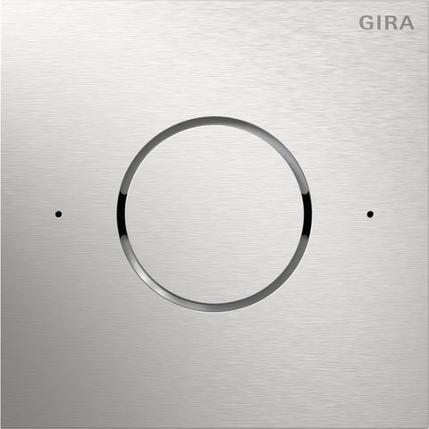 Gira System 106 IP intercom module front plate stainless steel V4A — 5544914