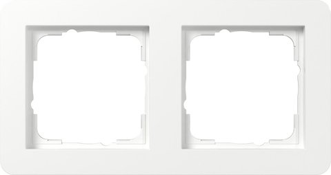 Gira E1 cover frame pure white glossy pure white glossy — 0212150
