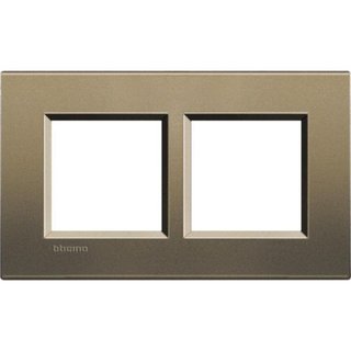 BTicino Square cover plate 2x2P 57mm Square — LNA4832M2SQ