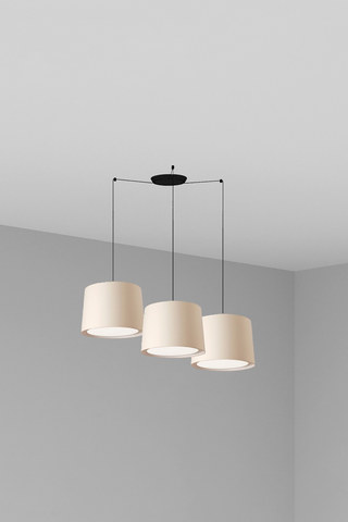 Faro Barcelona CONGA 3L Beige pendant lamp 500 — manufacturer representative image