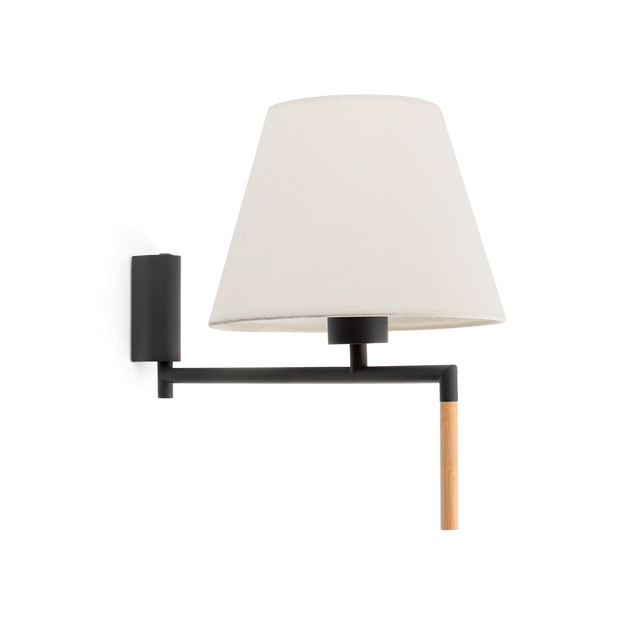 Faro Barcelona RON Dark grey/beige wall lamp — 64400-11