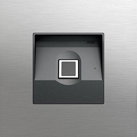 Gira System 106 Keyless In fingerprint module stainless steel — 5551920