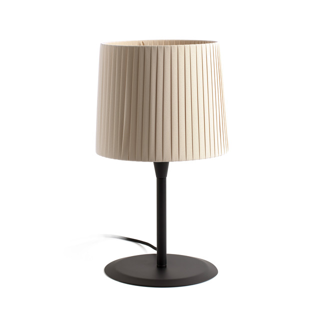 Faro Barcelona SAMBA Black/ribbon beige table lamp — 64311-38-US