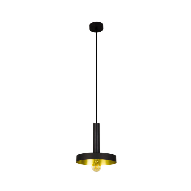Faro Barcelona WHIZZ Black and satin gold pendant lamp — 20160