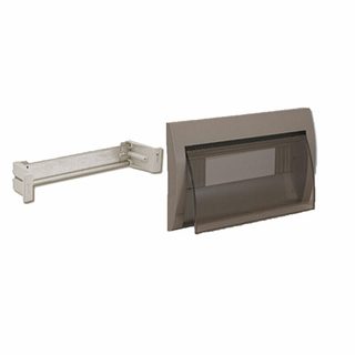 AVE Metallic grey cover with tinted flap for BL07P box – 12 modules — 53T12G
