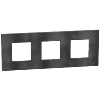 BTicino Light Now - Cover plate 2+2+2 modules - dark grey — YA4802M3DS