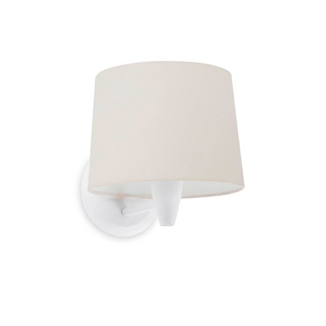 Faro Barcelona CONGA White/beige wall lamp — 64306-02-US