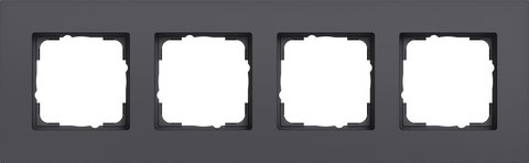 Gira Esprit cover frame aluminium anthracite (lacquered) aluminium anthracite (lacquered) — 0214408